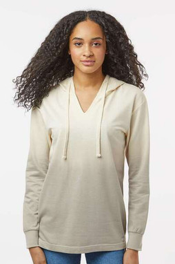 MV Sport W20185 - Womens French Terry Ombré Hooded Sweatshirt