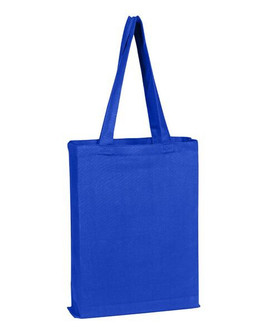 Q-Tees Q800GS - Bolsa promocional de lona con fuelle