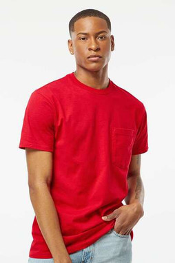 Tultex 293 - Heavyweight Jersey Pocket T-Shirt