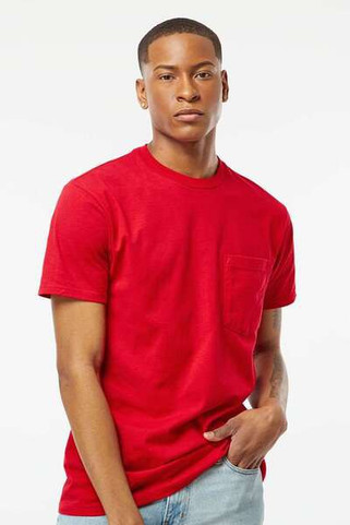 Tultex 293 - Heavyweight Jersey Pocket T-Shirt