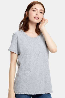 US Blanks US115 - Camiseta Boyfriend de corte holgado para mujer