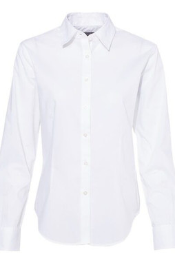 Van Heusen 13V5053 - Womens Cotton/Poly Solid Point Collar Shirt