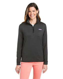 vineyard vines K002521 - Womens Microstripe Sankaty Half-Zip Pullover