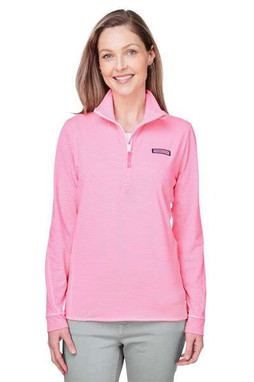 vineyard vines K002521 - Womens Microstripe Sankaty Half-Zip Pullover
