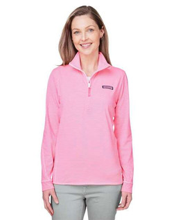 vineyard vines K002521 - Womens Microstripe Sankaty Half-Zip Pullover