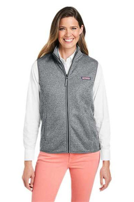 vineyard vines O001411 - Chaleco polar Mountain Sweater para mujer