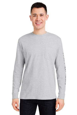 vineyard vines V021214 - Camiseta de manga larga con bolsillo