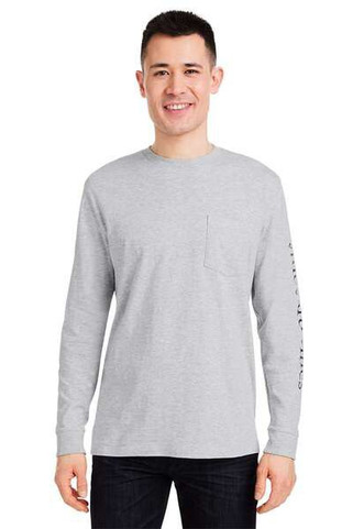 vineyard vines V021214 - Camiseta de manga larga con bolsillo