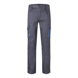 Velilla 36004 - Two-tone multi-pocket twill trousers (200g/m²), in cotton (35%) and polyester (65%)