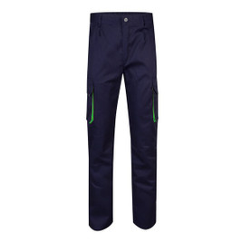 Velilla 36004 - Zweifarbige Twill-Hose mit mehreren Taschen (200 g/m²), aus Baumwolle (35 %) und Polyester (65 %)