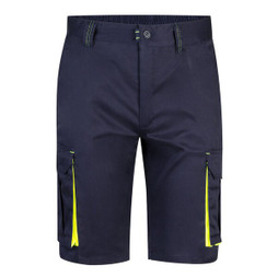 Velilla 36018 - Two-tone, multi-pocket stretch Bermuda shorts (240g/m²), in cotton (46%), EME (38%) and polyester (16%)
