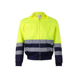 Velilla 36020 - Two-tone twill jacket (210g/m²) in polyester (80%) and cotton (20%)