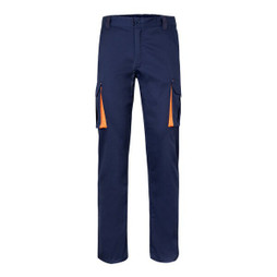 Velilla 36031 - Pantaloni elasticizzati bicolore con diverse tasche (240g/m²), in cotone (46%), EME (38%) e poliestere (16%)
