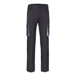 Velilla 36031 - Pantaloni elasticizzati bicolore con diverse tasche (240g/m²), in cotone (46%), EME (38%) e poliestere (16%)