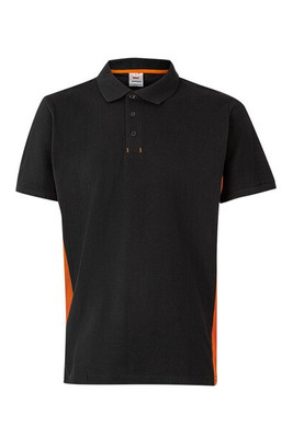 Velilla 36039 - Two-tone piqué polo shirt (180g/m²), short sleeve, in cotton (60%) and polyester (40%)