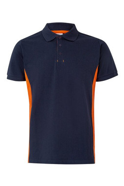 Velilla 36039 - Two-tone piqué polo shirt (180g/m²), short sleeve, in cotton (60%) and polyester (40%)