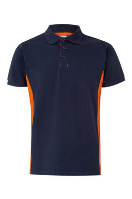Velilla 36039 - Two-tone piqué polo shirt (180g/m²), short sleeve, in cotton (60%) and polyester (40%)