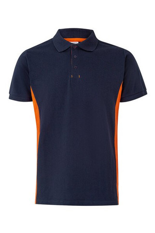 Velilla 36039 - Two-tone piqué polo shirt (180g/m²), short sleeve, in cotton (60%) and polyester (40%)