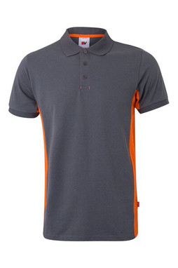 Velilla 36039 - Two-tone piqué polo shirt (180g/m²), short sleeve, in cotton (60%) and polyester (40%)