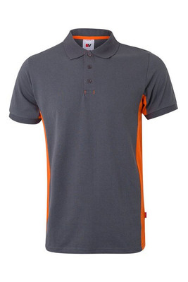 Velilla 36039 - Tofarvet piqué-polo (180 g/m²), kortærmet, i bomuld (60 %) og polyester