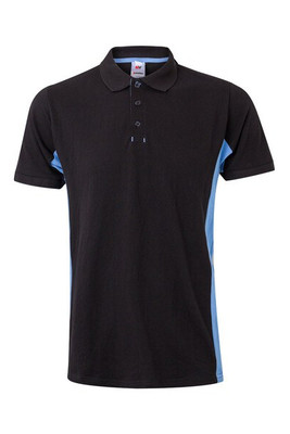Velilla 36039 - Two-tone piqué polo shirt (180g/m²), short sleeve, in cotton (60%) and polyester (40%)