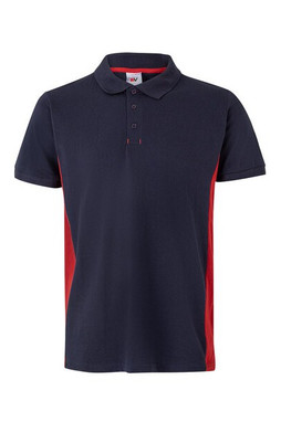 Velilla 36039 - Two-tone piqué polo shirt (180g/m²), short sleeve, in cotton (60%) and polyester (40%)
