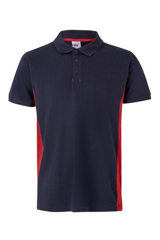 Velilla 36039 - Two-tone piqué polo shirt (180g/m²), short sleeve, in cotton (60%) and polyester (40%)