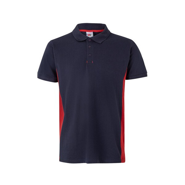Velilla 36039 - Tofarvet piqué-polo (180 g/m²), kortærmet, i bomuld (60 %) og polyester