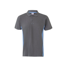 Velilla 36039 - Two-tone piqué polo shirt (180g/m²), short sleeve, in cotton (60%) and polyester (40%)