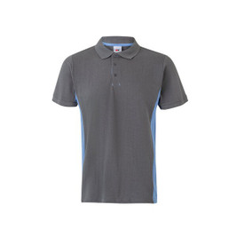 Velilla 36039 - Two-tone piqué polo shirt (180g/m²), short sleeve, in cotton (60%) and polyester (40%)