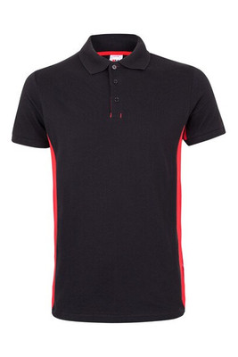 Velilla 36039 - Two-tone piqué polo shirt (180g/m²), short sleeve, in cotton (60%) and polyester (40%)