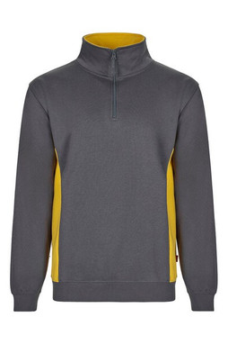 Velilla 36044 - Tofarvet sweatshirt i frotté (260 g/m²), i polyester (65 %) og bomuld (35 %)