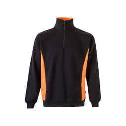 Velilla 36044 - Sweatshirt de felpo bicolor (260g/m²), em poliéster (65%) e algodão (35%)