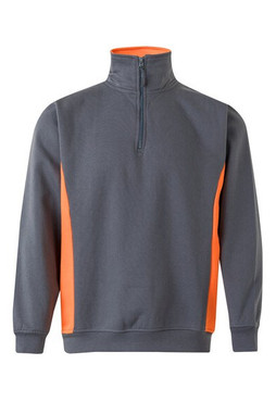 Velilla 36044 - Sweat bicolore en éponge (260g/m²), en polyester (65%) et coton (35%)