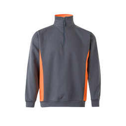 Velilla 36044 - Sweat bicolore en éponge (260g/m²), en polyester (65%) et coton (35%)