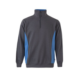 Velilla 36044 - Two-tone terry sweatshirt (260g/m²), in polyester (65%) and cotton (35%)