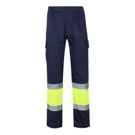 Velilla 36052 - Two-tone twill trousers (210g/m²), lined, multi-pocket, in cotton (20%) and polyester (80%)