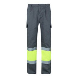 Velilla 36052 - Two-tone twill trousers (210g/m²), lined, multi-pocket, in cotton (20%) and polyester (80%)
