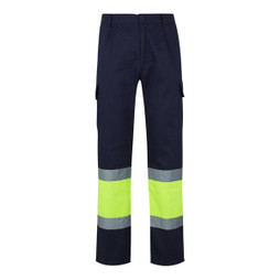 Velilla 36056 - Pantaloni in twill bicolore con diverse tasche (210g/m²), in cotone (20%) e poliestere (80%)