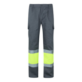 Velilla 36056 - Pantaloni in twill bicolore con diverse tasche (210g/m²), in cotone (20%) e poliestere (80%)