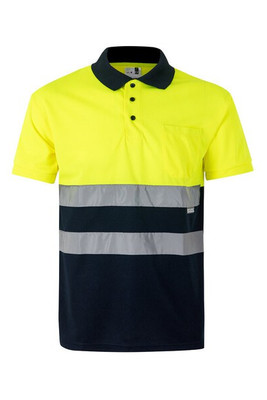 Velilla 36065 - Polo bicolore (160g/m²) à manches courtes, en polyester (100%)
