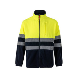 Velilla 36075 - Two-tone fleece jacket (280g/m²), in polyester (100%)
