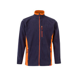 Velilla 36079 - Two-tone fleece jacket (220g/m²) in polyester (100%)