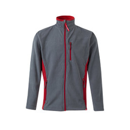 Velilla 36079 - Two-tone fleece jacket (220g/m²) in polyester (100%)