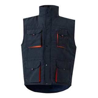 Velilla 36082 - Padded vest, two-tone, multi-pocket (120g/m²), in polyester (100%)