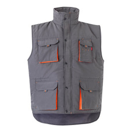 Velilla 36082 - Gewatteerd vest, tweekleurig, met meerdere zakken (120g/m²), van polyester (100%)
