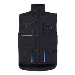 Velilla 36082 - Steppweste, zweifarbig, mit mehreren Taschen (120g/m²), aus Polyester (100%)