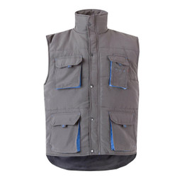 Velilla 36082 - Steppweste, zweifarbig, mit mehreren Taschen (120g/m²), aus Polyester (100%)