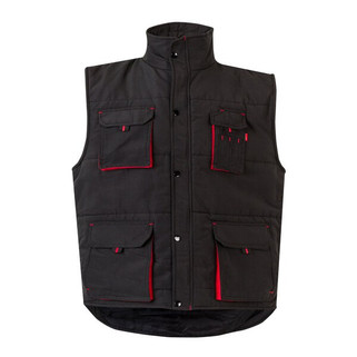 Velilla 36082 - Padded vest, two-tone, multi-pocket (120g/m²), in polyester (100%)