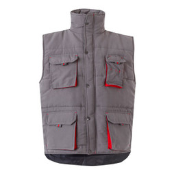 Velilla 36082 - Steppweste, zweifarbig, mit mehreren Taschen (120g/m²), aus Polyester (100%)